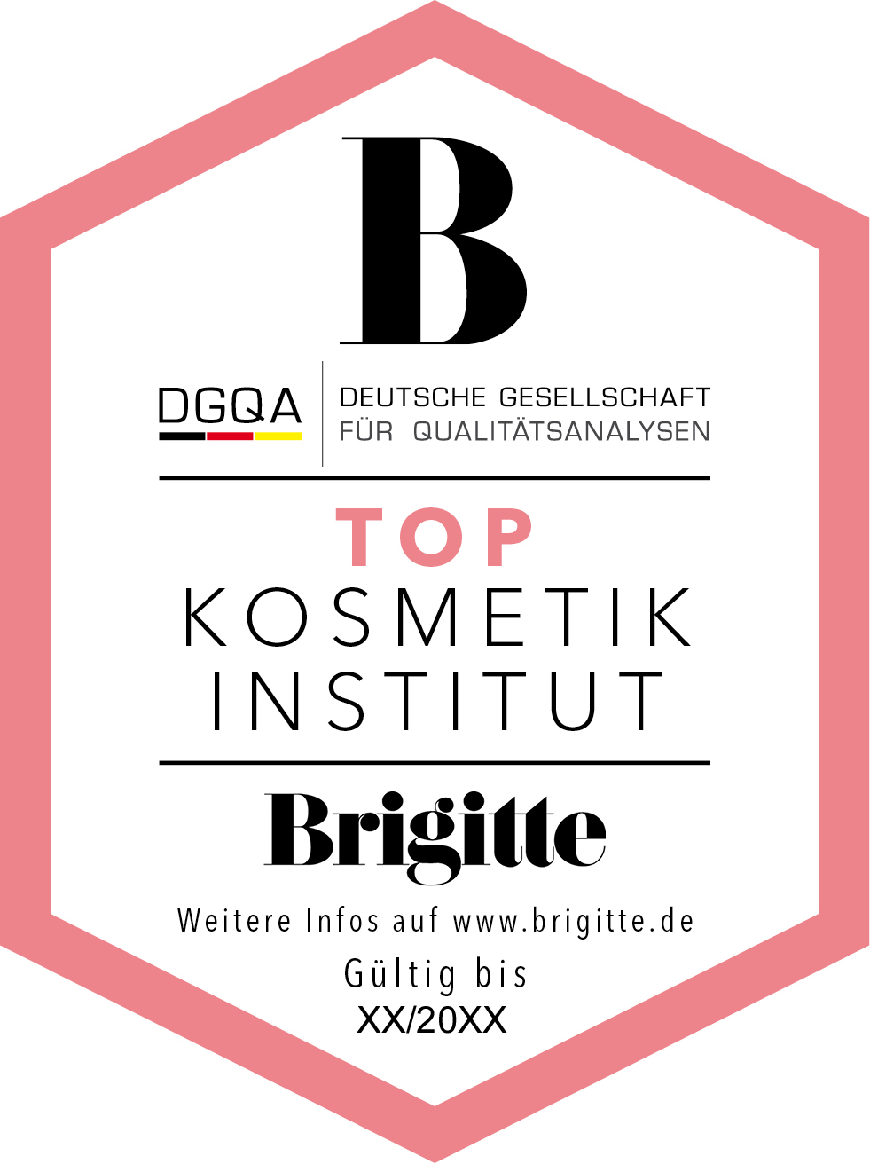 dgqa brigitte top kosmetikinstitut label